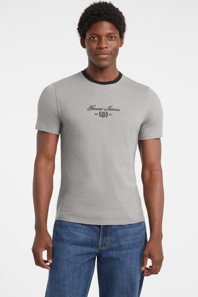 Tee-shirt &agrave; logo texte fin