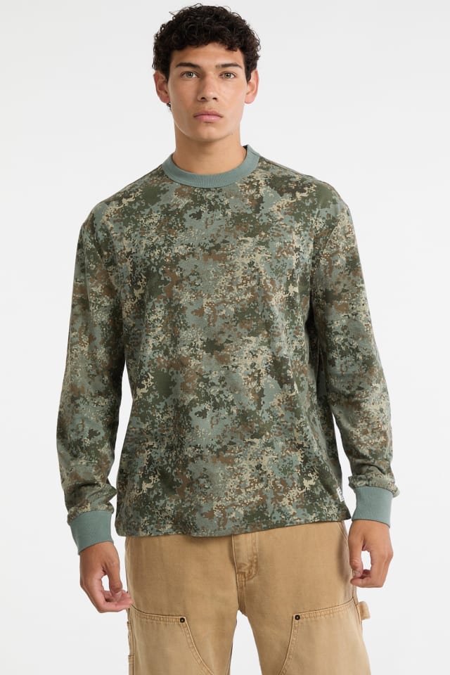 GUESS® GUESS Originals Eco Camo Long-Sleeve Shirt