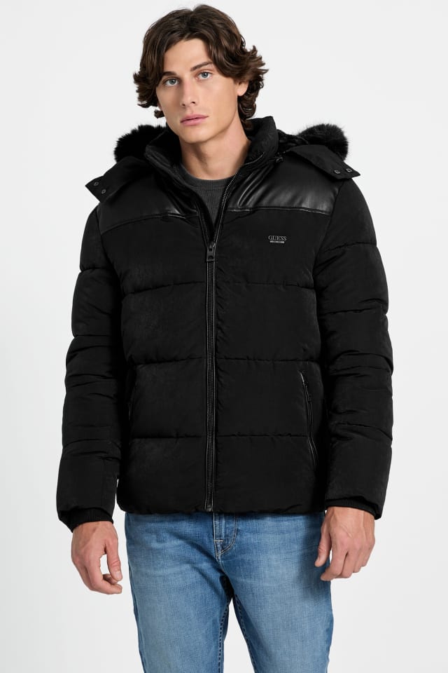 ジャケット・アウター 1742 USA puffer M GUESS® Hooded puffer jacket