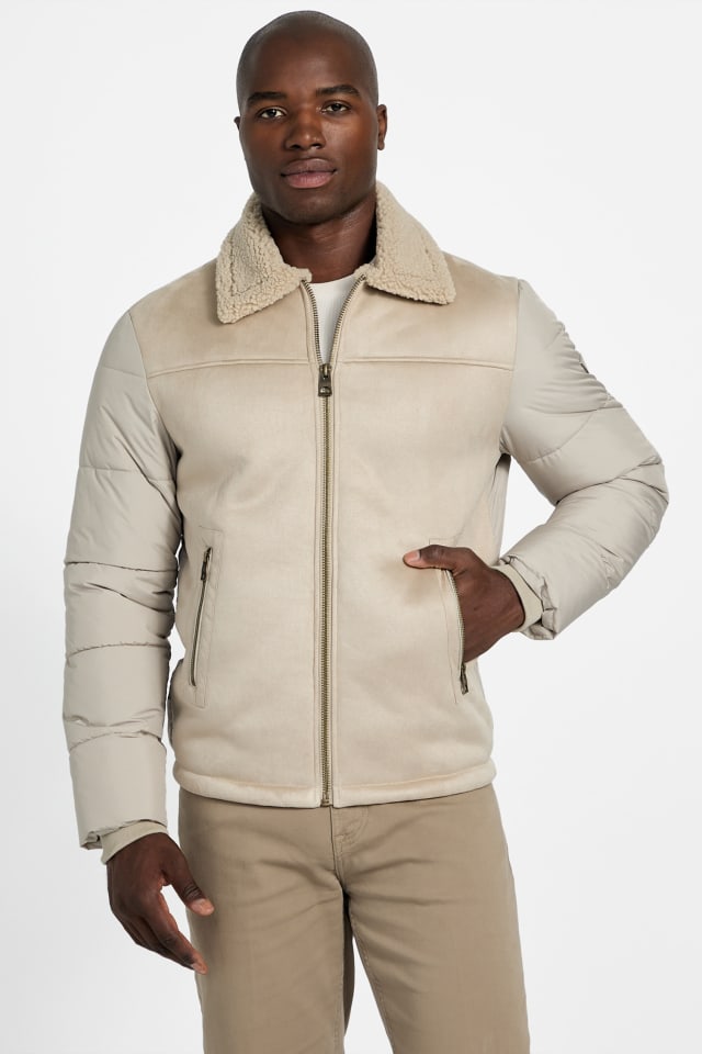 Veste bouffante en peau de mouton &eacute;co