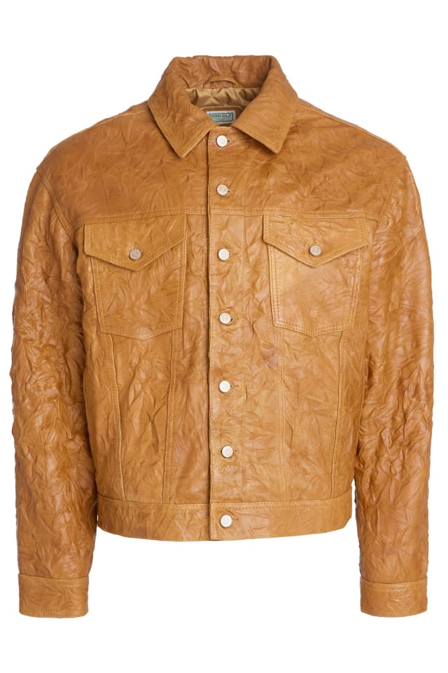 leather trucker jacket