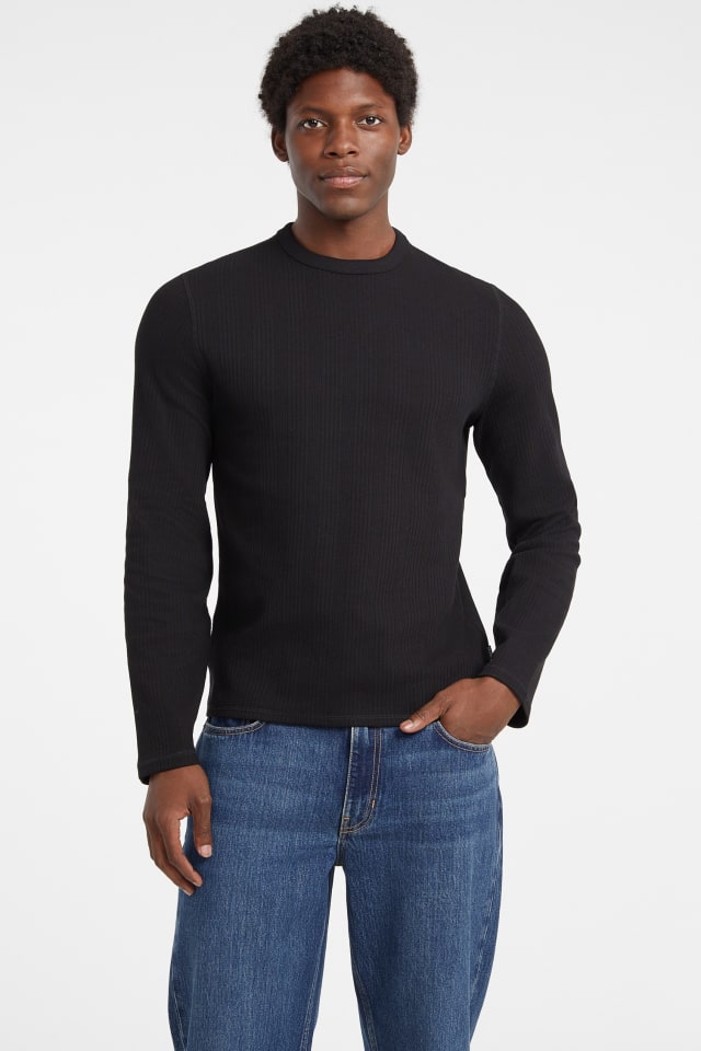 GUESS® Slim Variegated Rib Tee