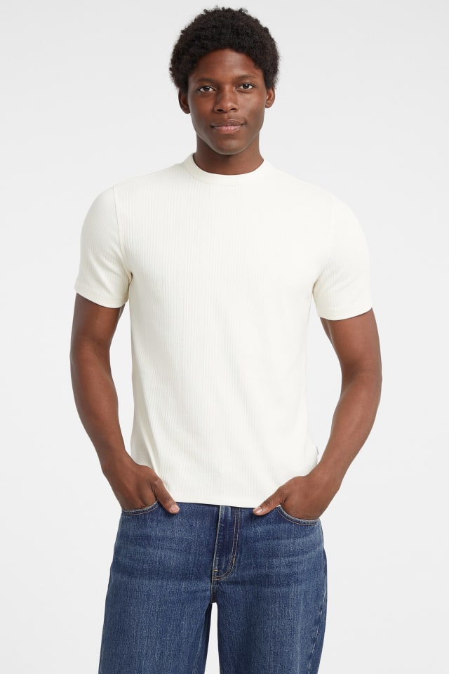 Slim Variegated Rib Tee