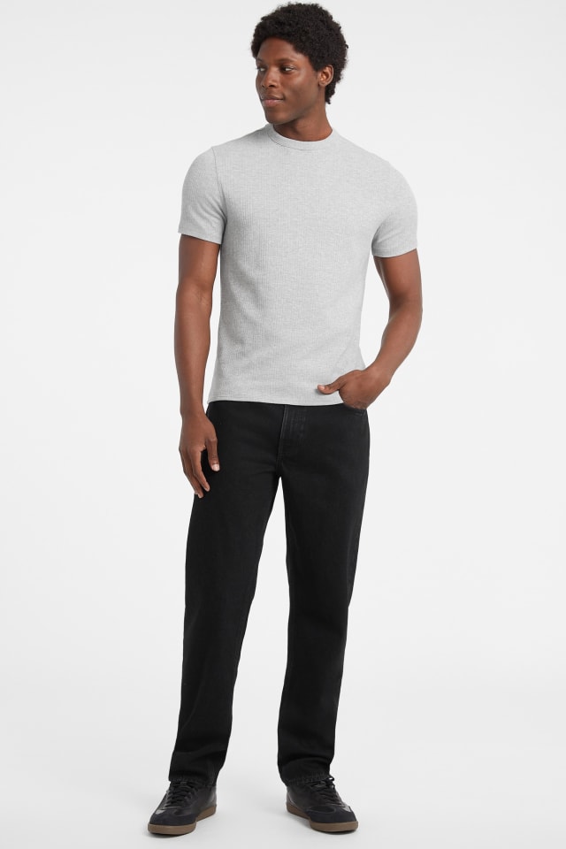 GUESS® Slim Variegated Rib Tee Men