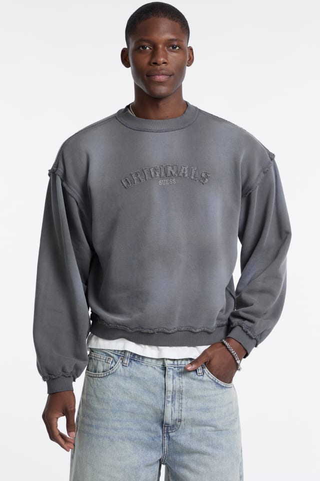 GUESS® GUESS Originals Eco Boxy Applique Crewneck