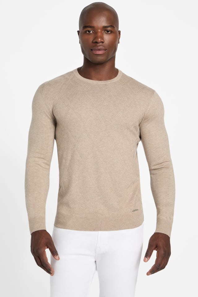 Jamaar Crewneck Stitched Sweater