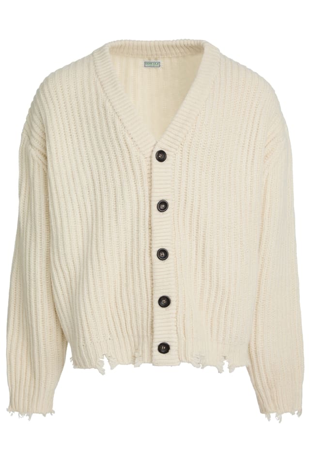 frayed cardigan
