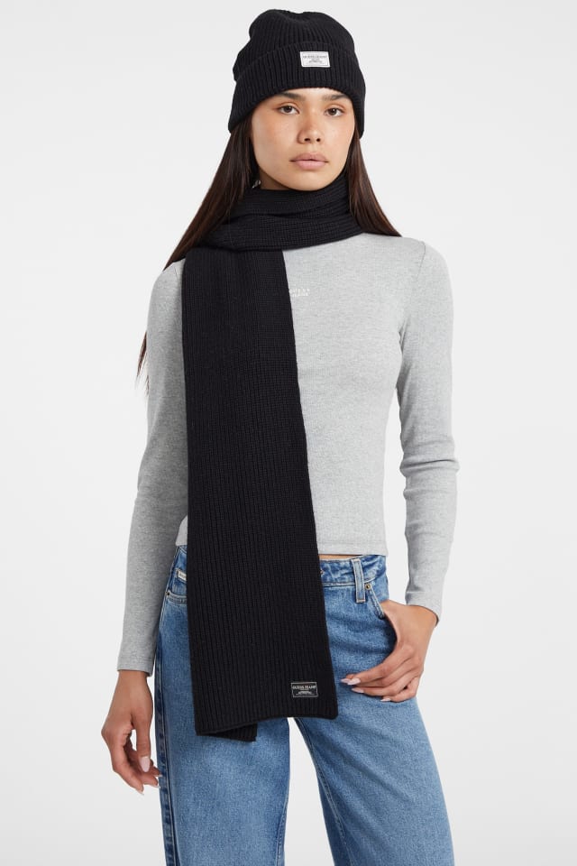 Wool-Blend Patch Scarf