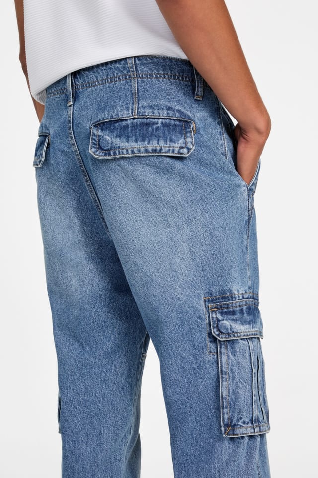 GUESS® Owen Relaxed Cargo Jeans Men