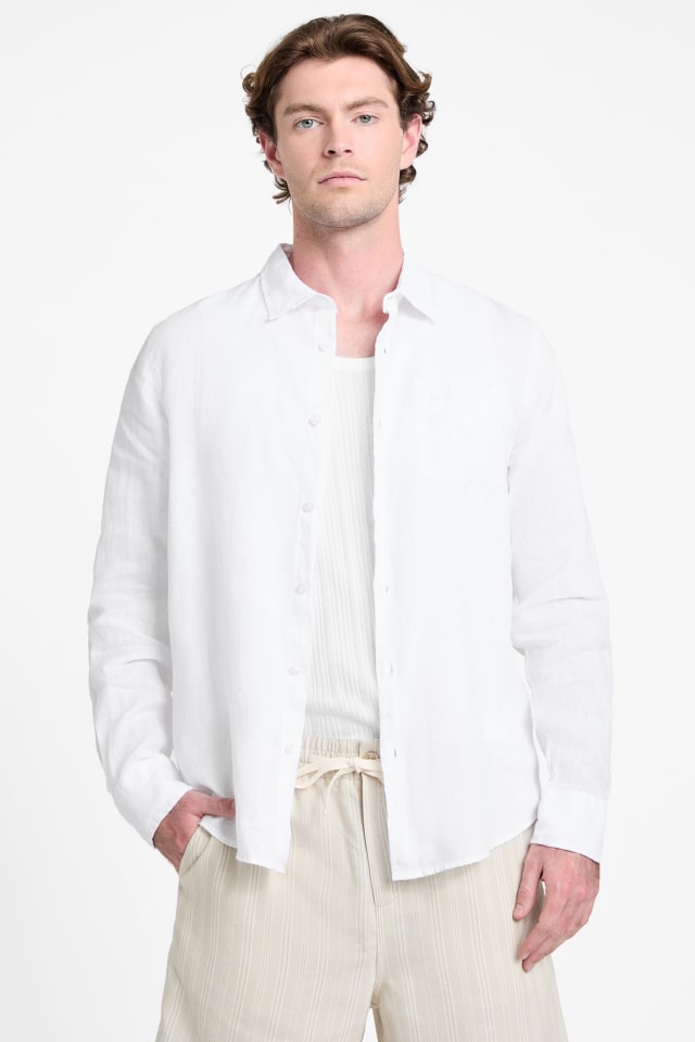 GUESS® Eco Napa Linen-Blend Shirt