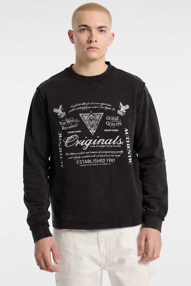 GUESS Originals Eco Lightweight Crewneck Men | GUESS Jeans®