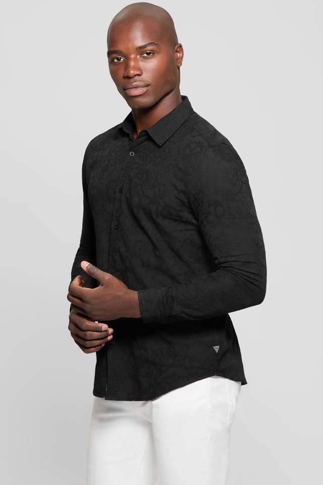 GUESS® Davis Jacquard Shirt Men