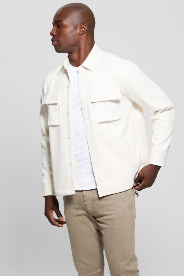 GUESS® Miles Faux-Suede Overshirt Men