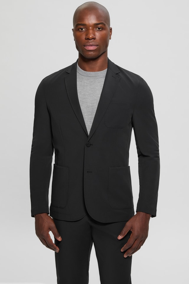 メンズウェア SHOOP RHOMBUS BLAZER 21AW Black GUESS® Eco Tyron Packable Nylon Blazer