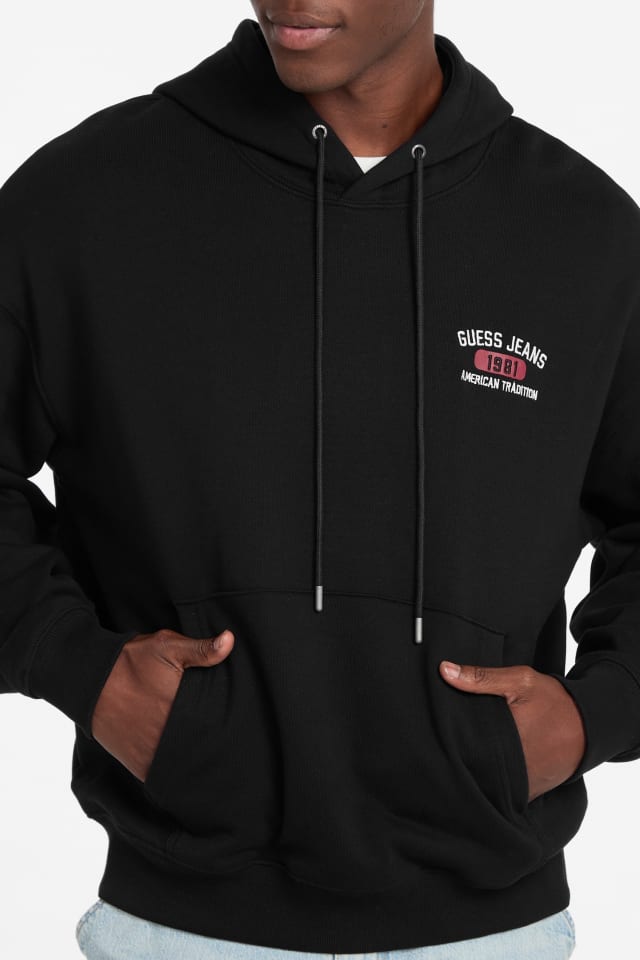 Hooded Printed Logo Sweater