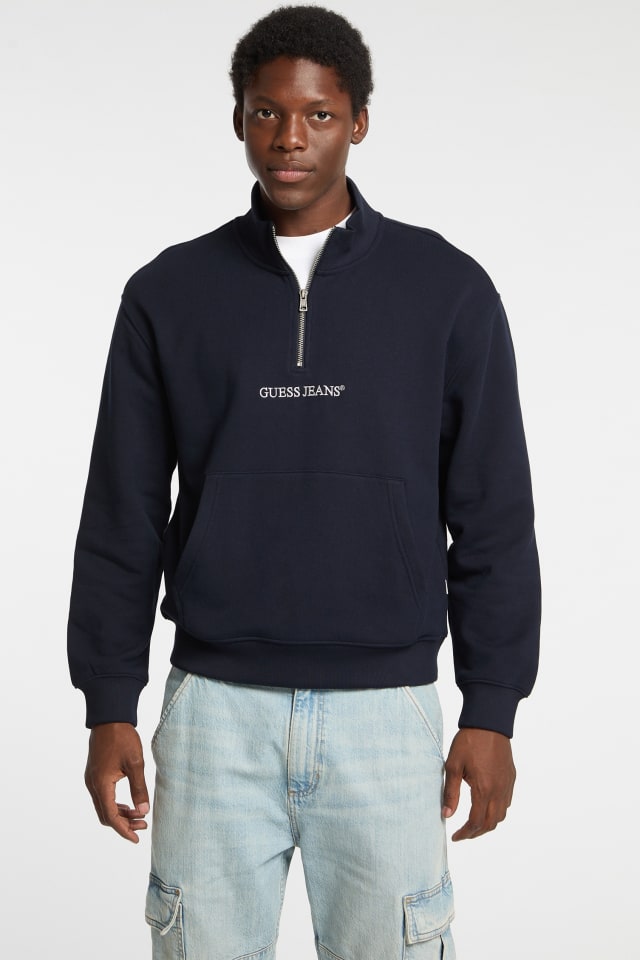 Half-Zip Logo Sweater