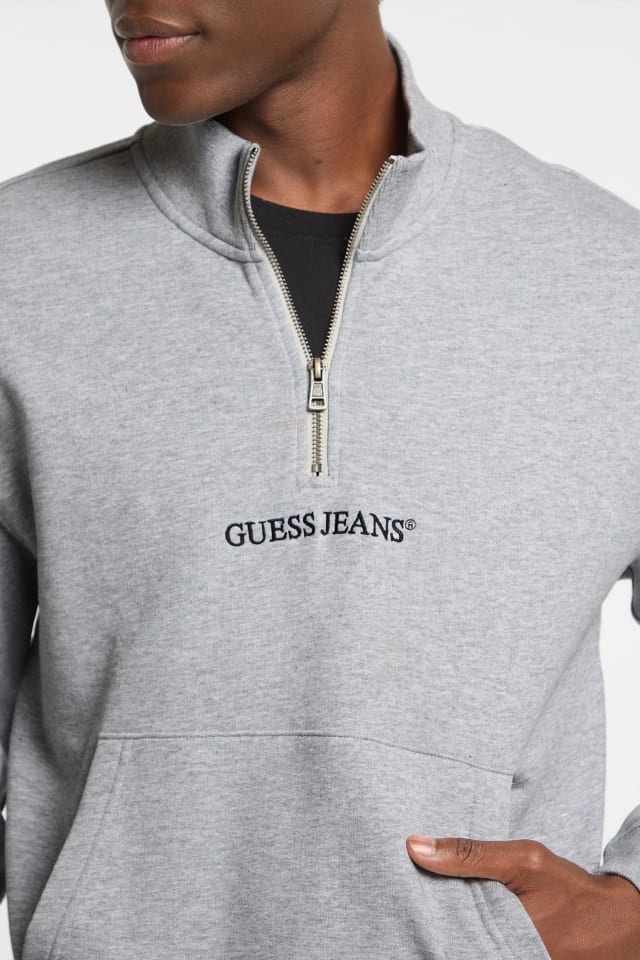 Half-Zip Logo Sweater