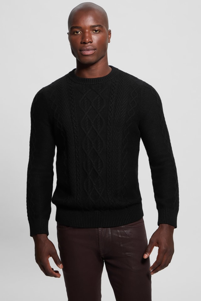 【ブラック(JBLK)】GUESS ニット セーター(W)Talia Chenille Sweater GUESS｜GUESS ニット セーター(W)Talia Chenille Sweater | Rakuten