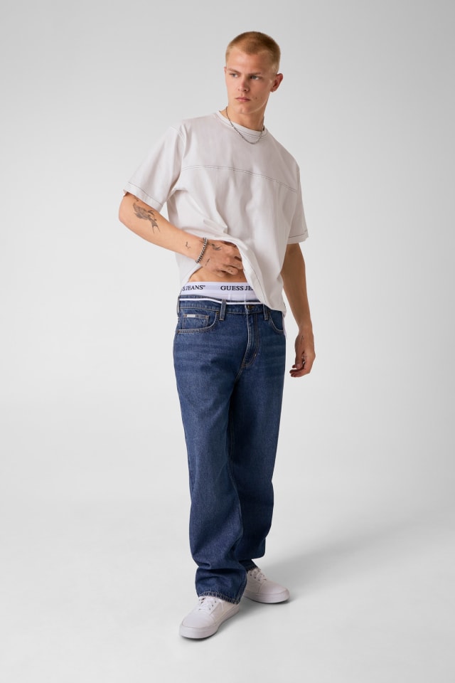 【インディゴブルー(GAL1)】GUESS JEANS デニムパンツ (M)GUESS JEANS G18 Relaxed GUESS JEANS G18 Relaxed デニムパンツ リラックスジーンズ | GUESS