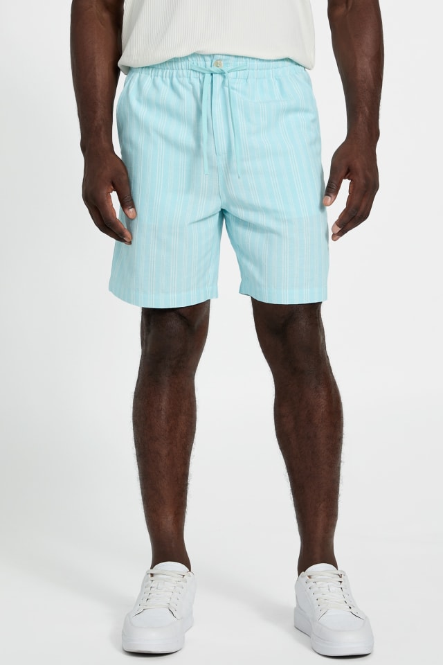 Linen blend shorts