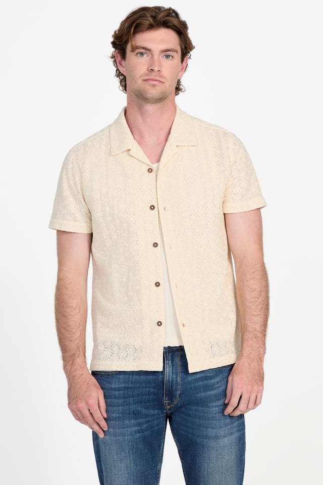 Wesley Crochet Resort Shirt