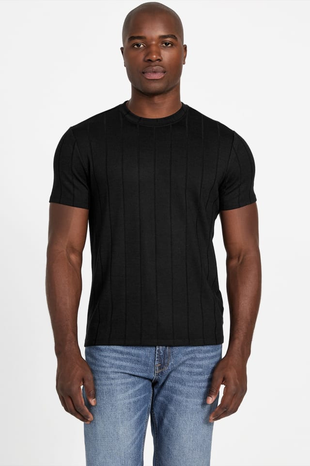 GUESS® Eco Axel Ribbed Crewneck