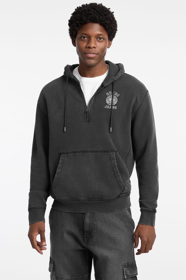 GUESS® Printed Half-Zip Logo Hoodie