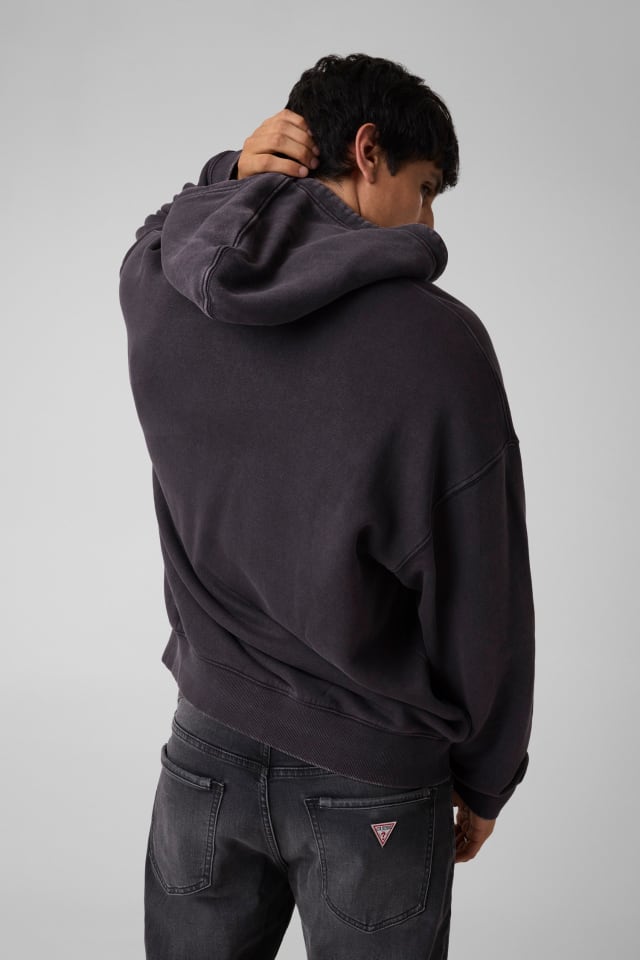 Oversized zip-up hoodie Men | GUESS Jeans®