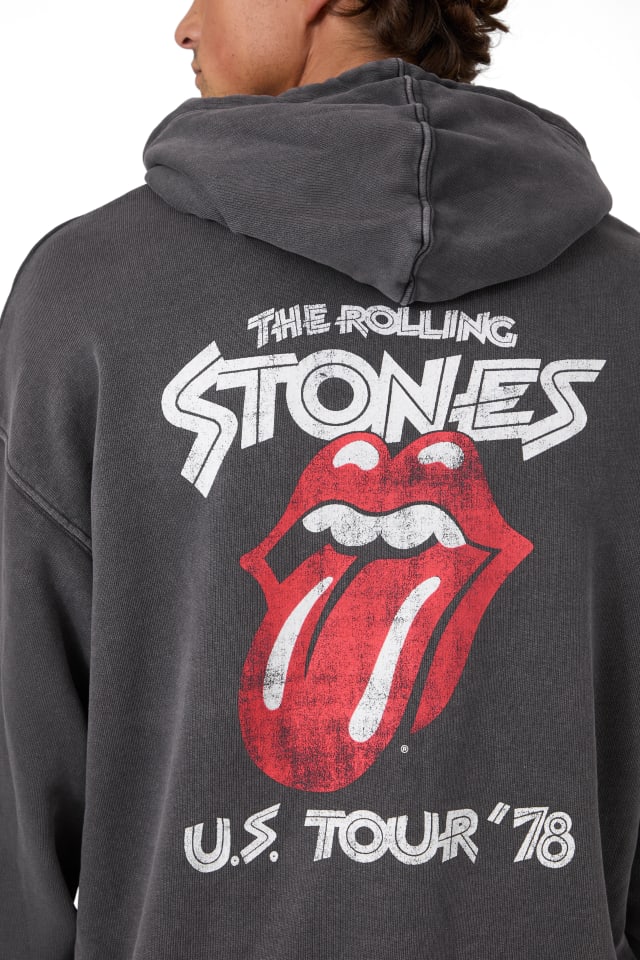 Printed hoodie GJ x Rolling Stones Men | GUESS Jeans®