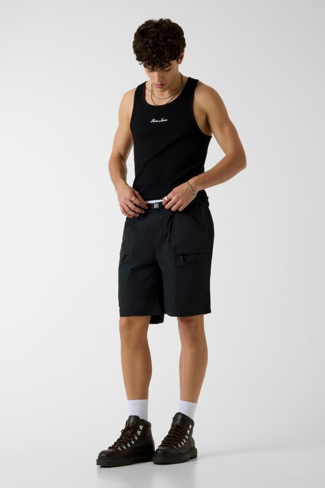 Belted shorts