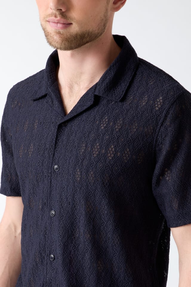 GUESS® Crochet Shirt Men