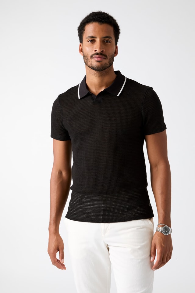 GUESS® Buttonless polo shirt