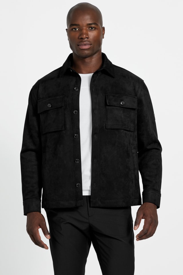 lyljy1111様OOTHO/Original Faux SuedeShirt GUESS® Faux suede overshirt