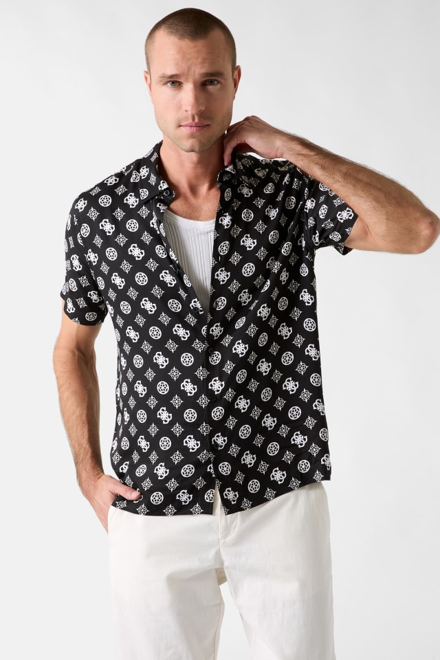 Chemise &agrave; logo pivoine Wayco