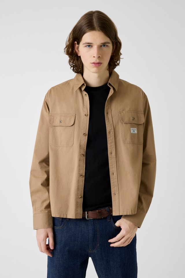 Boxy Crop Pocket Shirt