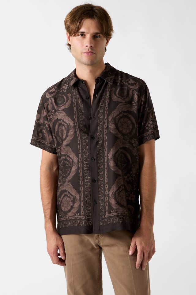 GUESS® Baroque Border Print Shirt