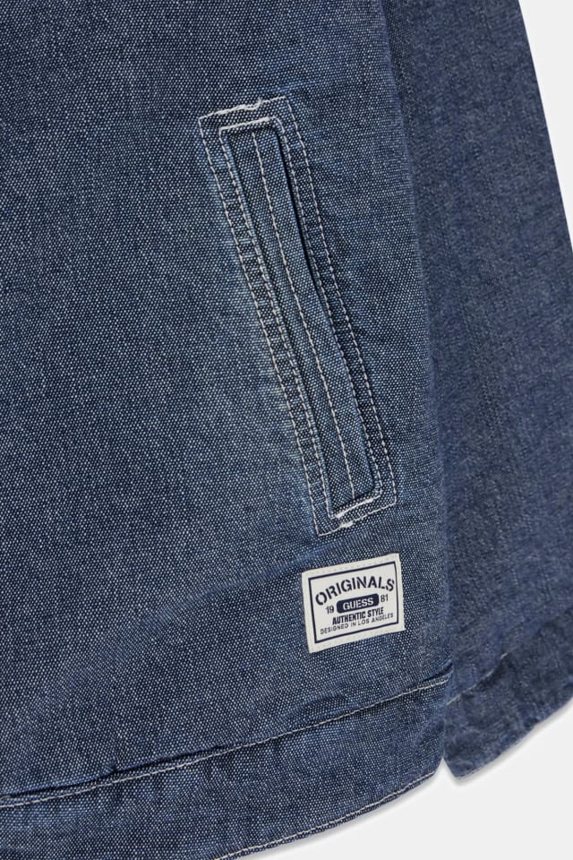 GUESS Originals Hooded Denim Jacket Men | GUESS Jeans®