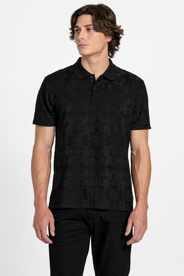 GUESS® Eco Tonal Jacquard Polo