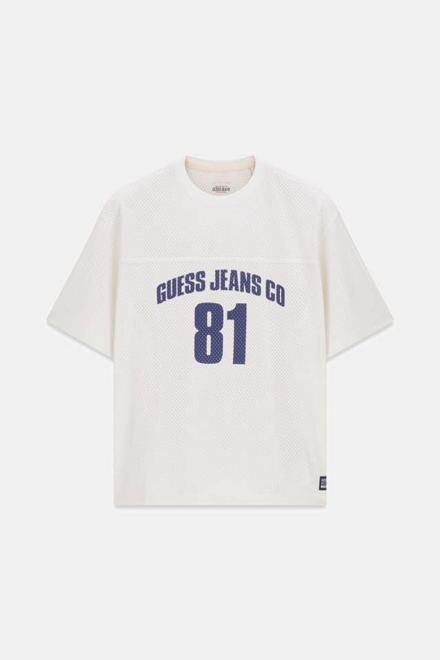 Boxy Crop Mesh Jersey Men | GUESS Jeans®