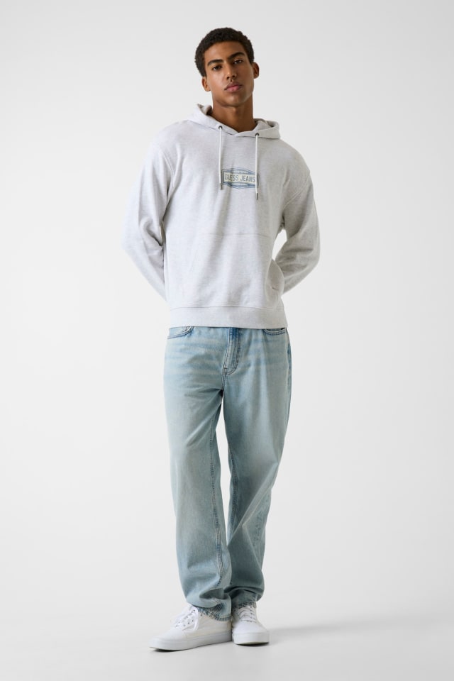 Printed logo hoodie Men | GUESS Jeans®