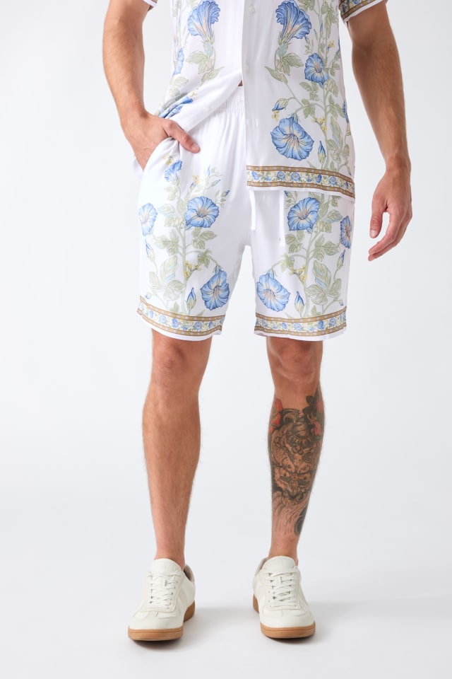 Shorts &agrave; imprim&eacute; floral