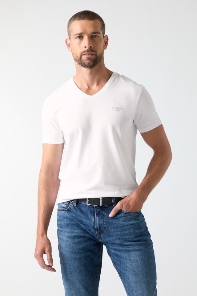 V-neck logo t-shirt