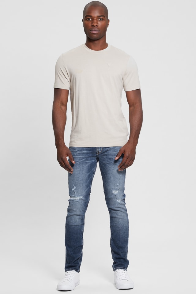 Finnley Distressed Tapered Jeans