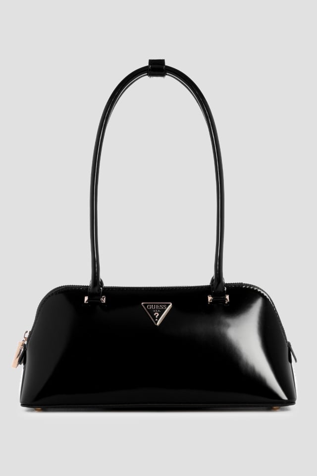 【ブラック(BLO)】GUESS ショルダーバッグ サッチェル(W)ARNELA Shoulder Satchel GUESS® Arnela Shoulder Satchel