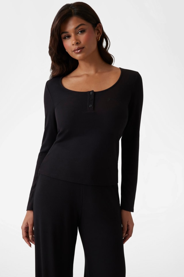 GUESS® Eco Lia Henley Tee