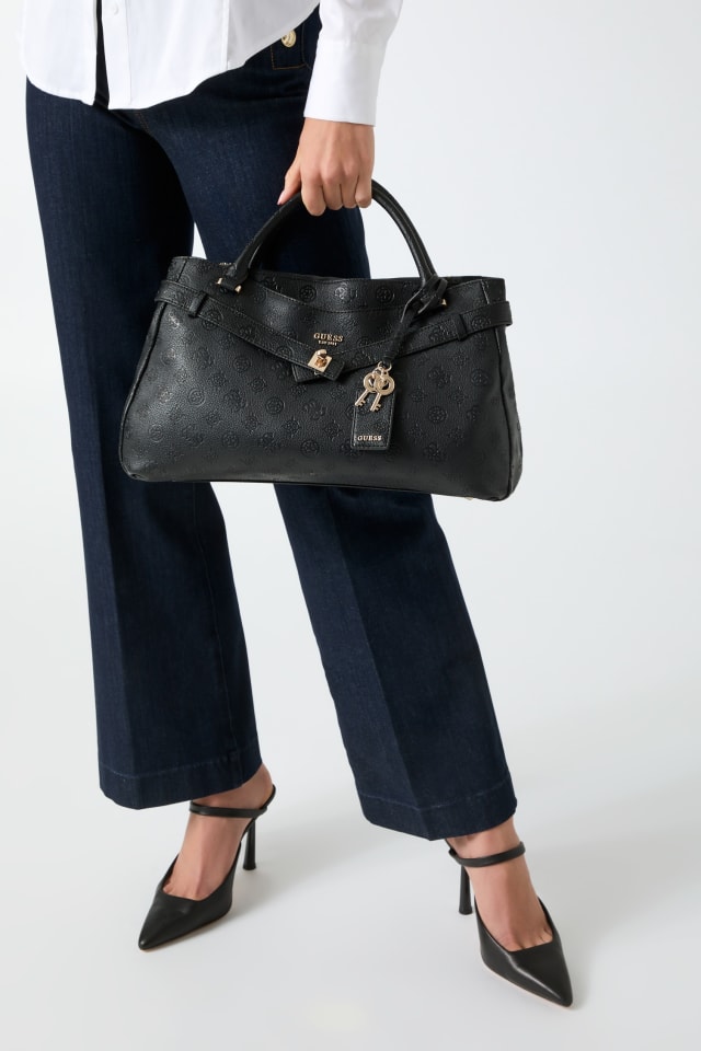 GUESS® Ella Logo Satchel Bag Women