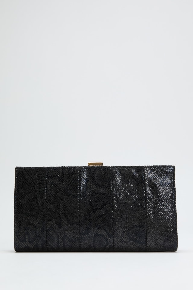 Pochette en python floral Quinn