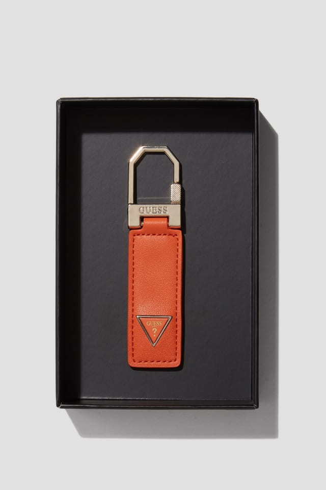 Faux-Leather Key Ring