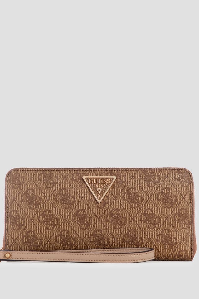 【ベージュ(LTL)】GUESS 財布 (W)LAUREL Zip Around Wallet LAUREL Small Zip Around Wallet 財布 レディース | GUESS(ゲス) JAPAN
