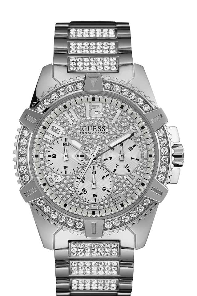 Silver-Tone Multifunction Watch